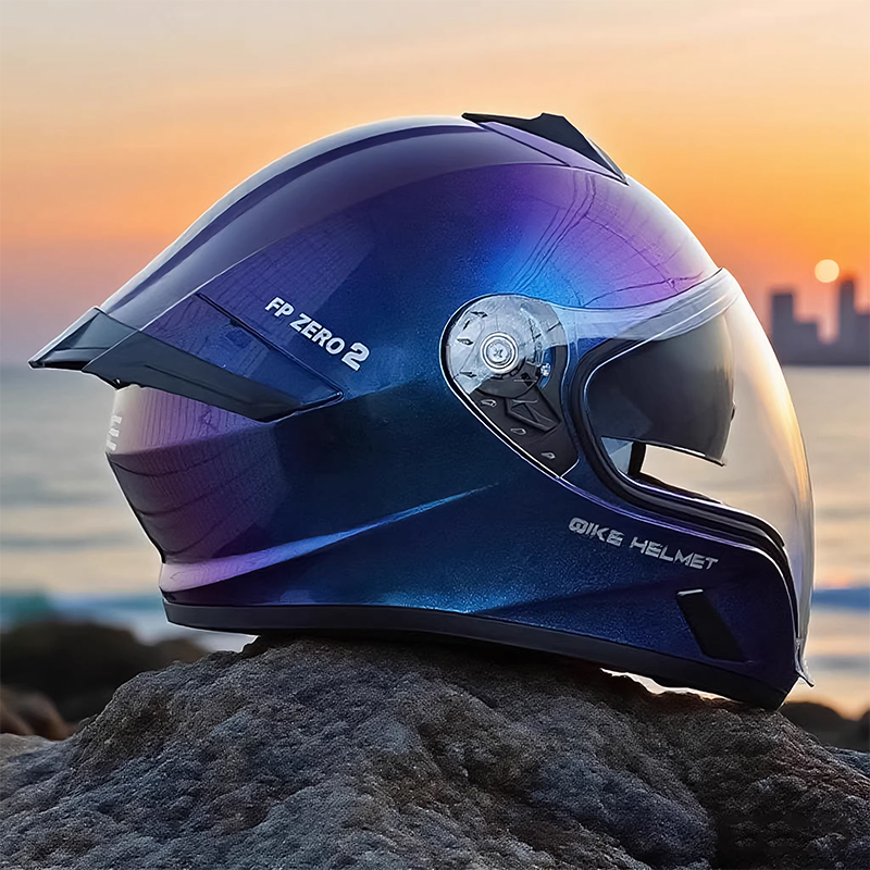 Quick Release Buckle Motorcycle Helmet - หมวกกันน็อคมอเตอร์ไซค์แบบเต็มหน้าสำหรับผู้ใหญ่ แบบโมดูลาร์ ป้องกันแสงแดดสองชั้น ป้องกันรังสียูวี สายรัดแบบปลดเร็ว หมวกกันน็อคป้องกันการกระแทก