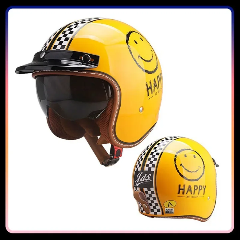 หมวกกันน็อคแบบเปิดหน้าสำหรับผู - Vintage Open Face Retro Helmet บทวิจารณ์และราคา