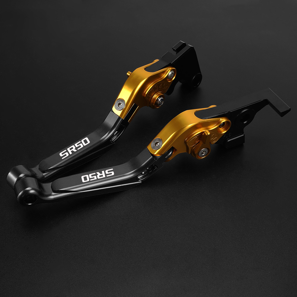 สำหรับ APRILIA SR50 2014 2015  - Cnc Aluminum Adjustable Brake Clutch Levers บทวิจารณ์และราคา