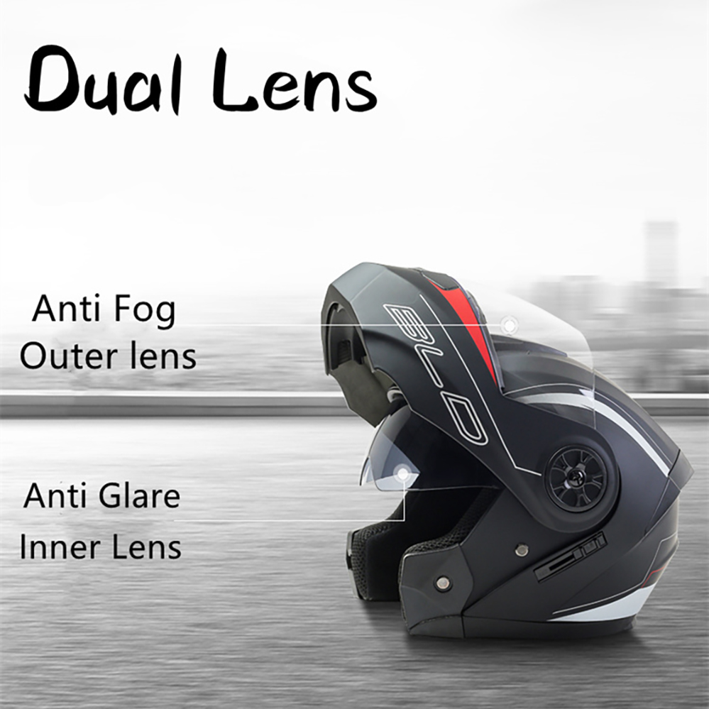 บลูทูธผู้ชายหมวกกันน็อครถจักรย - Full Face Motorcycle Helmet With Bluetooth บทวิจารณ์และราคา