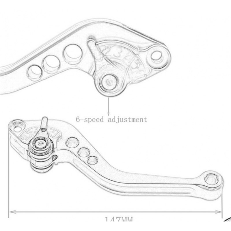 คันเบรกและคลัตช์แบบสั้นสำหรับร - Cnc Aluminum Adjustable Brake Clutch Levers บทวิจารณ์และราคา