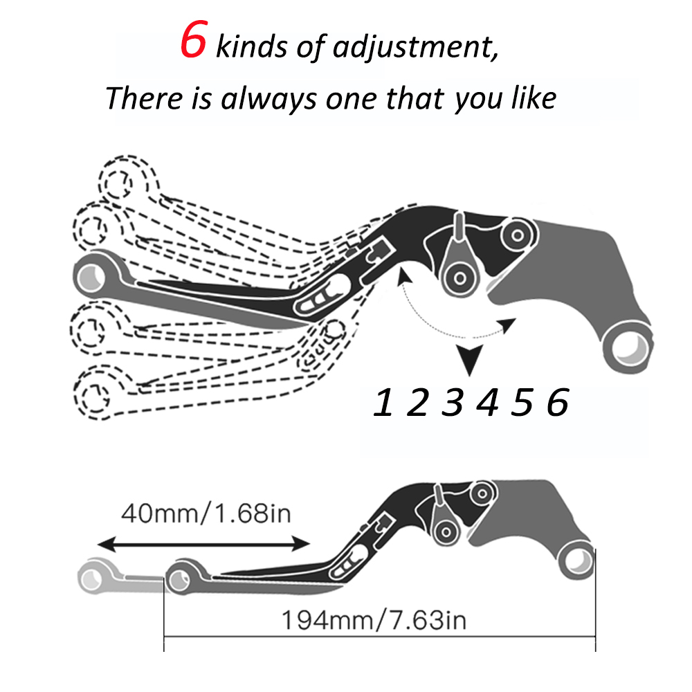 สำหรับ Suzuki GSF1200 Bandit G - Cnc Aluminum Adjustable Brake Clutch Levers บทวิจารณ์และราคา
