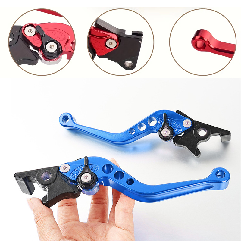 คันเบรกและคลัตช์มอเตอร์ไซค์แบบ - Cnc Aluminum Adjustable Brake Clutch Levers บทวิจารณ์และราคา