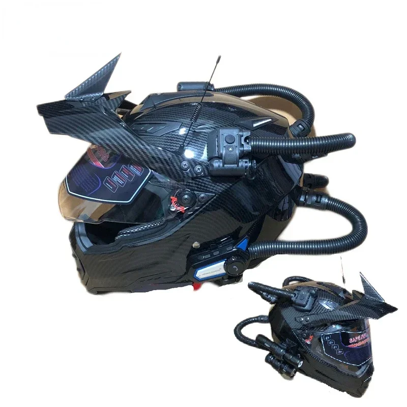หมวกกันน็อคแบบเรโทรสำหรับมอเตอ - Full Face Motorcycle Helmet With Bluetooth บทวิจารณ์และราคา